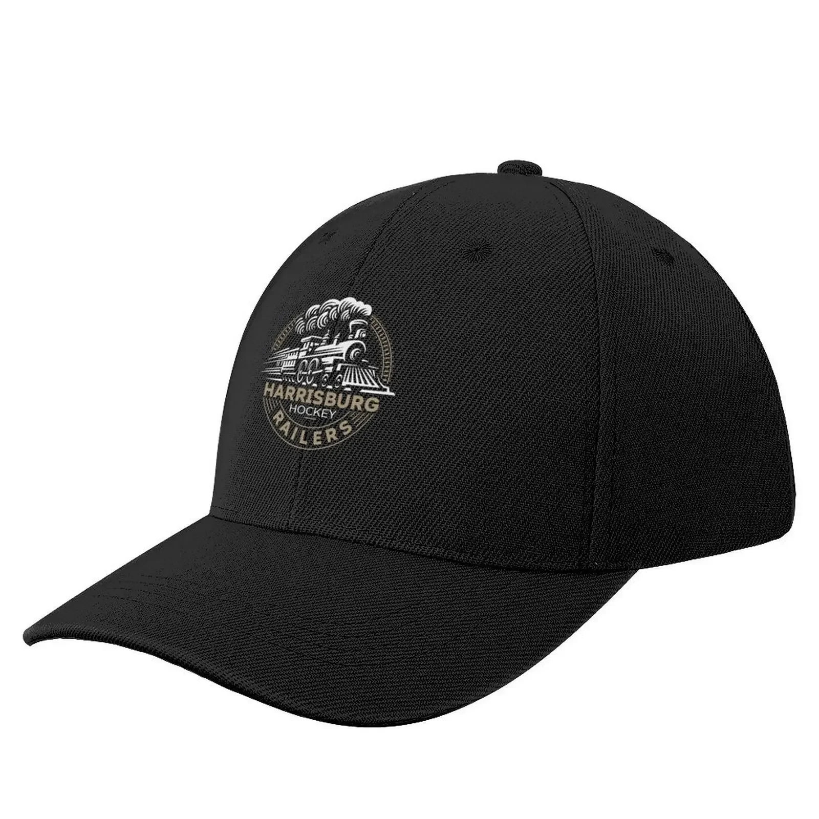 Harrisburg Railers Hockey Team Logo FOR DARK PRODUCTS Baseball Cap Hat Baseball Cap Military Cap Man Boy Child Women's