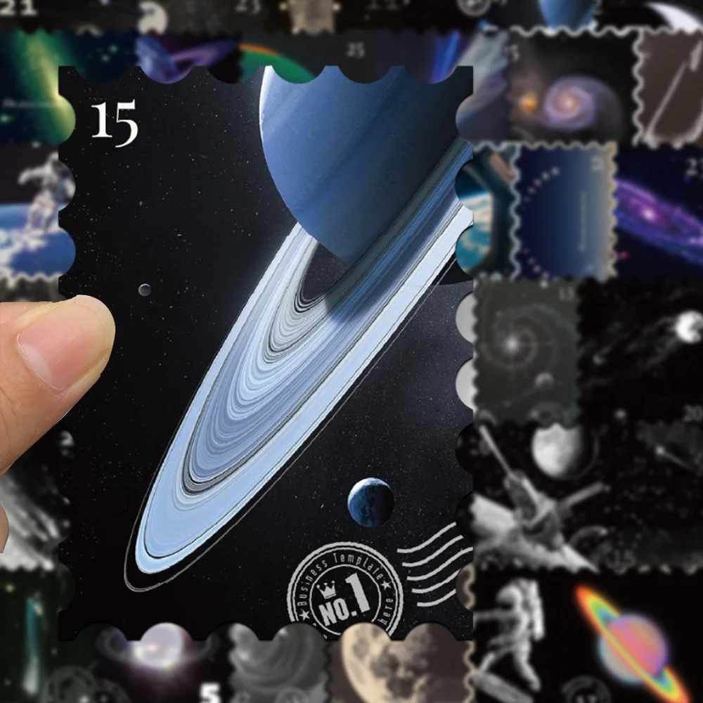 50PCS Cool Mysterious Universe Planet Stamps Stickers Graffiti Decals Waterproof Motorcycle Luggage Guitar Skateboard Sticker