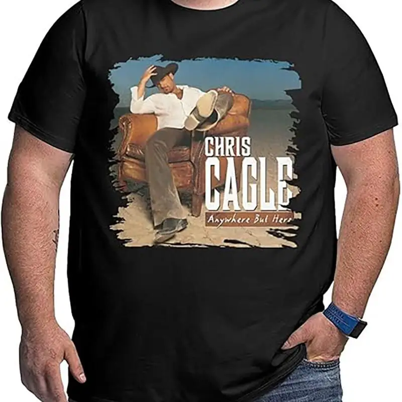 

Горячая винтажная футболка Chris Cagle Tour Concert, черная, размер S 4XL, футболка для взрослых Bt030