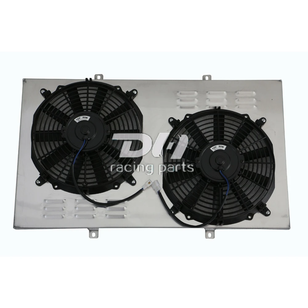 4 Baris Radiator Aluminium & Selubung & Kipas Cocok 1967-1972 GMC C/K 15/1500 25/2500 CC369