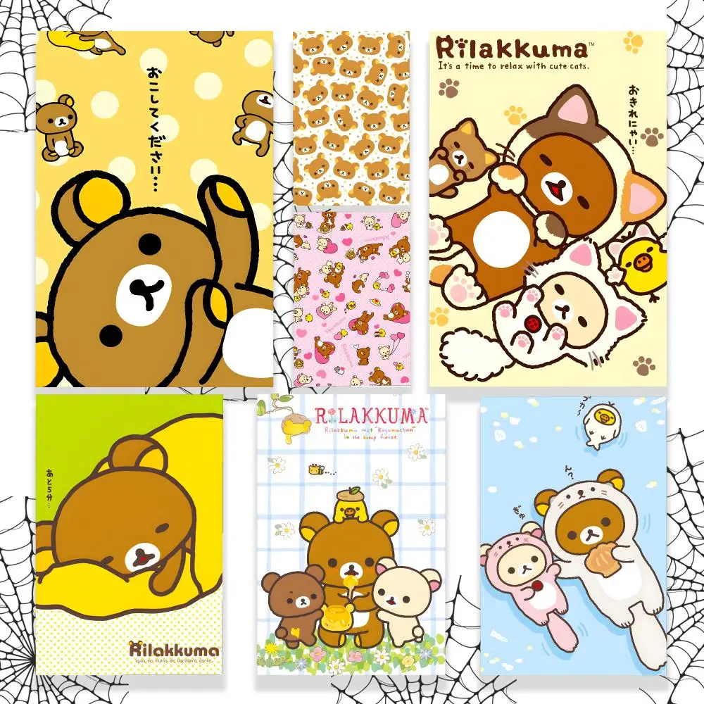 Character R-Rilakkuma Poster Graphic Wall Art Poster HD Waterproof PP Paper Print for Bedroom Living Room Office Decor Gift