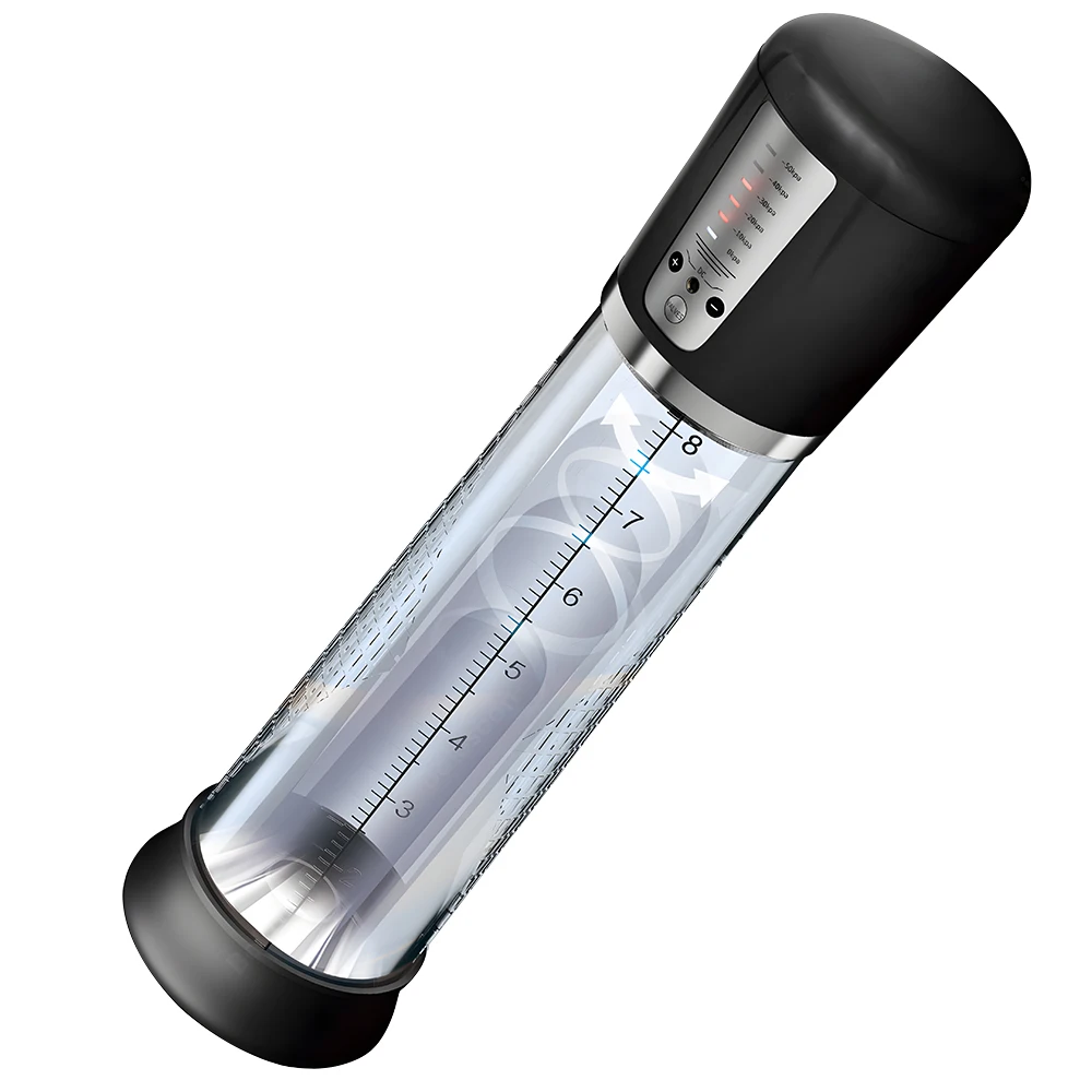 Electric Penis Enlarge Vacuum Pump With 4 Suction Intensities Penis Enlargement Extend Pump Air Pressure Device Sex Toys For Men