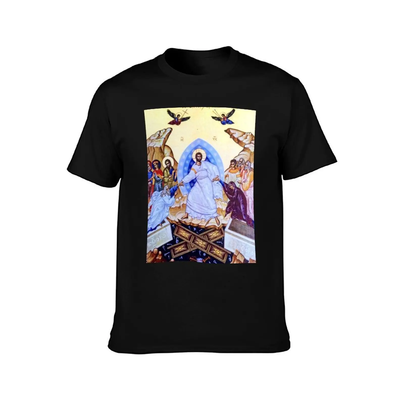 The Harrowing of Hell T-Shirt Summer Casual Cotton Tee Oversized Streetwear Tops Vintage Graphic Print Unisex Men Women