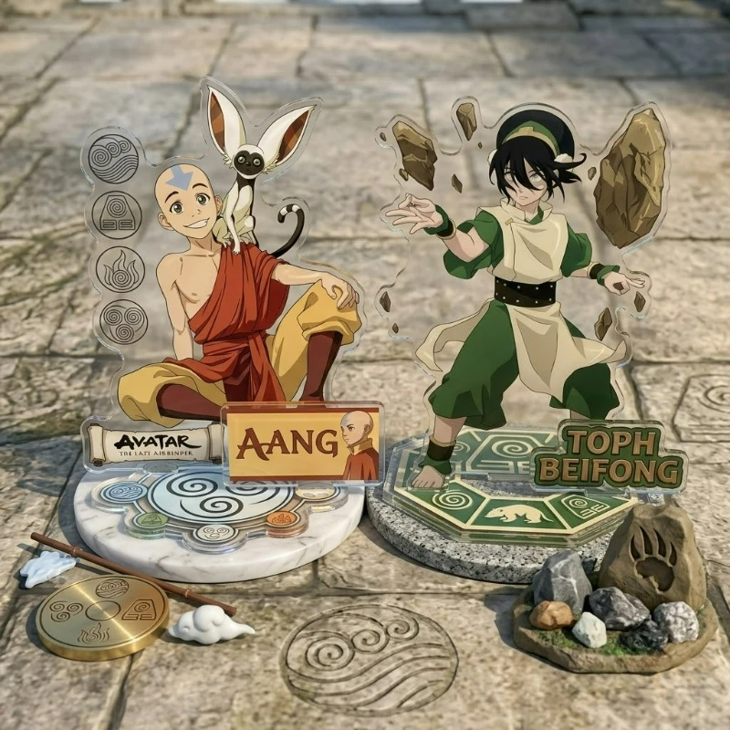 suporte-de-acrilico-diy-para-colecao-de-brinquedos-de-desenhos-animados-e-anime-aang-e-toph-beifong-presente-cuidadosamente-elaborado-para-familia-amigos-e-fas