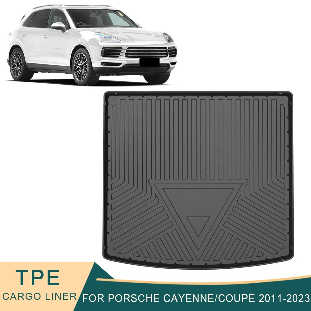 For Porsche Cayenne 9Y0 Coupe 9Y3 92A 2011-2023 Car Cargo Liner All-Weather TPE Non-slip Trunk Mats Boot Tray Carpet Accessories