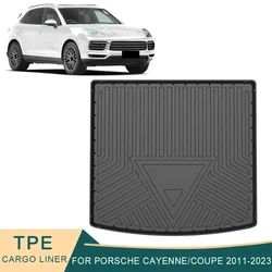 For Porsche Cayenne 9Y0 Coupe 9Y3 92A 2011-2023 Car Cargo Liner All-Weather TPE Non-slip Trunk Mats Boot Tray Carpet Accessories