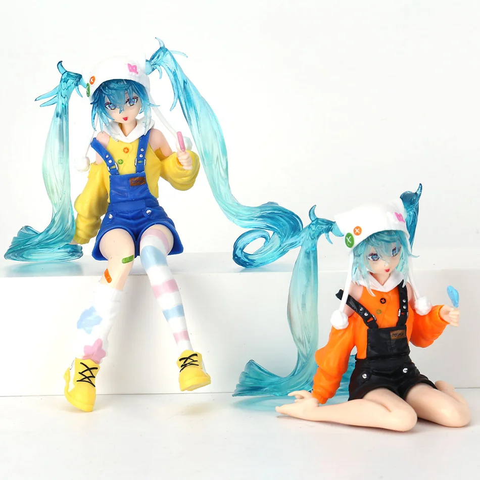 En Stock FuRyu Noodle Stopper Hatsune Miku -Lollipop Ver.- PVC 15CM Anime figuras de acción modelos colección Juguetes