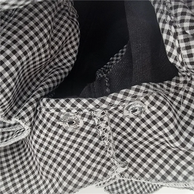 Estilo europeu e americano personalizado denim emenda pequeno xadrez shorts removíveis, shorts jeans de cintura alta para mulheres meninas