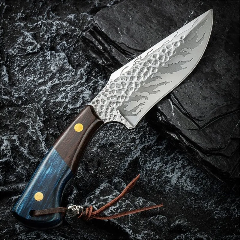 

Forged Boning Knife Stainless Steel Butcher Meat Cleaver Knife Handmade Slicing Kitchen Knives With Oxford Cloth Sheath