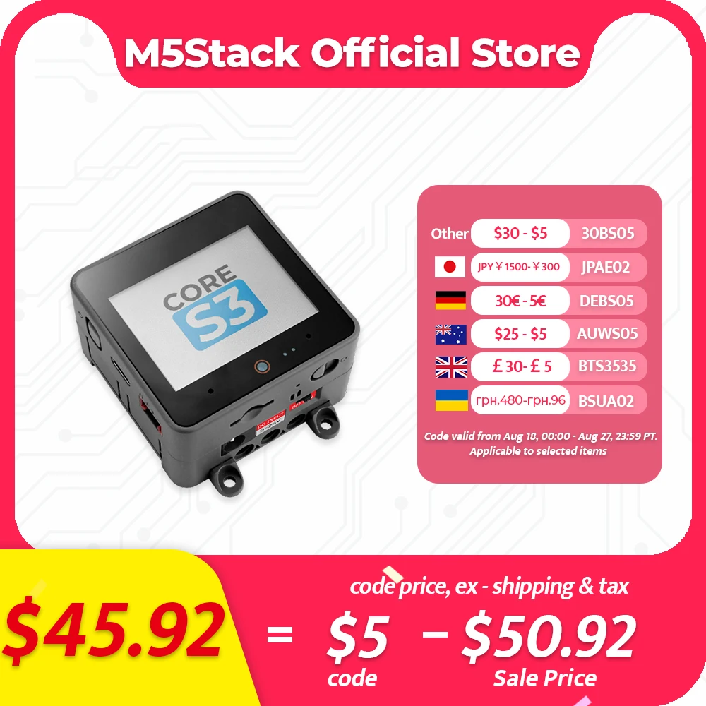 

M5Stack CoreS3 ESP32S3 loTНабор для разработки