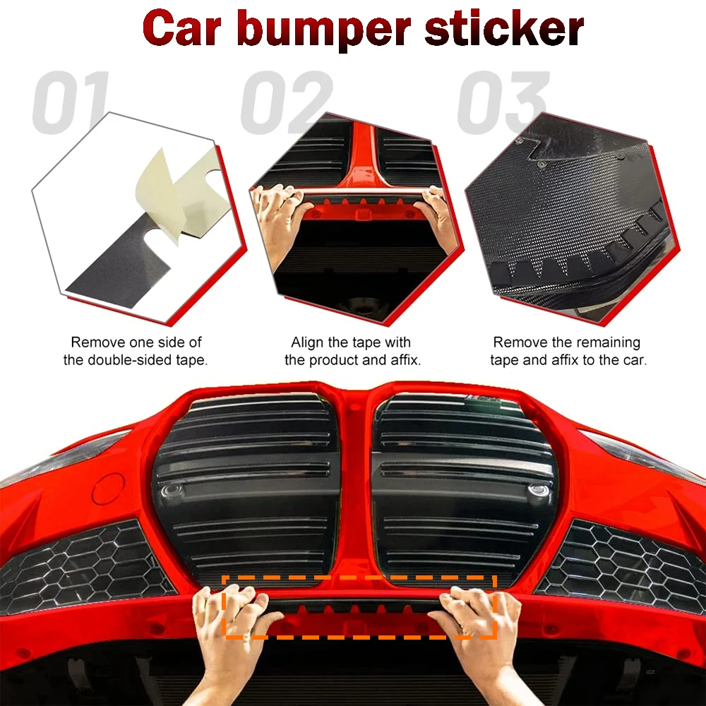 Universal Car Bumper Guard Anti Scratch Kit Scrape Protector Skid Plate DIY Front Lip Anti Collision Decorative Rubber Strip