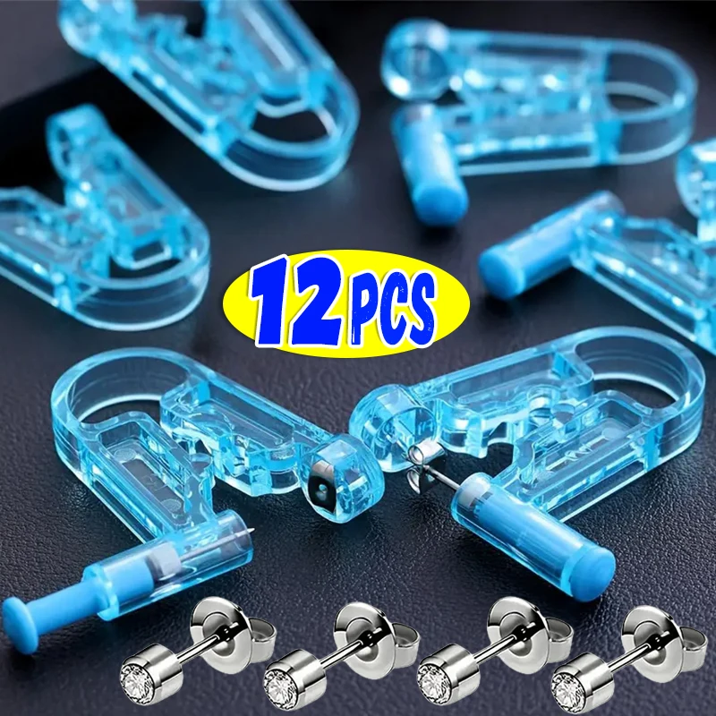 Disposable Ear Piercing Guns Painless Sterile Puncture Ear Piercer Machine Tool for Earrings Studs Ear Piercing Gun Kit