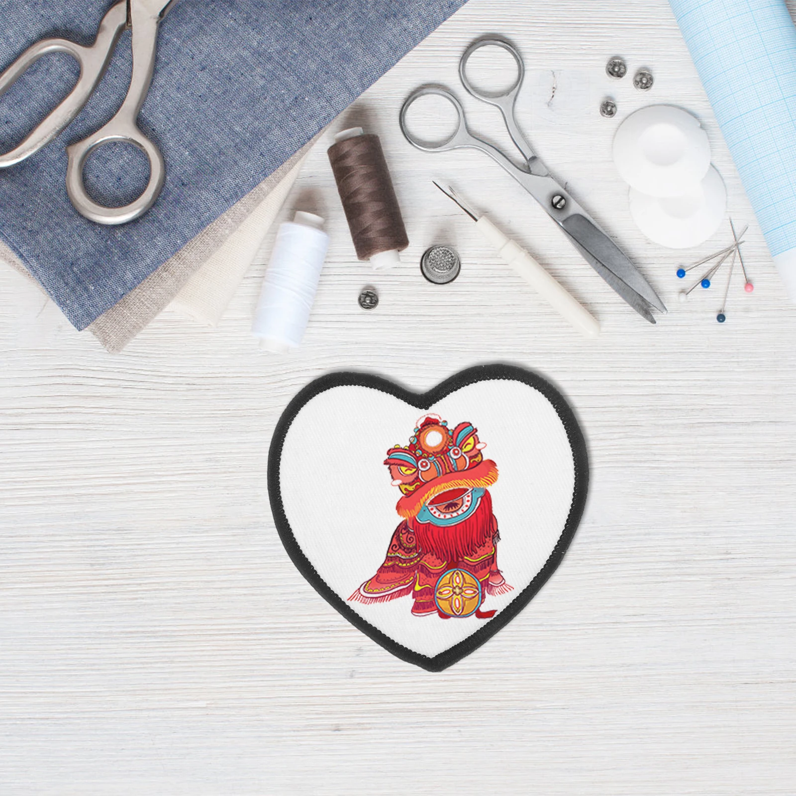 10 قطعة الأبيض DIY بها بنفسك التطريز نقل بقع الحديد على نسيج فارغ يزين الحرارة لاصق خياطة الملابس إصلاح تمديد المتانة