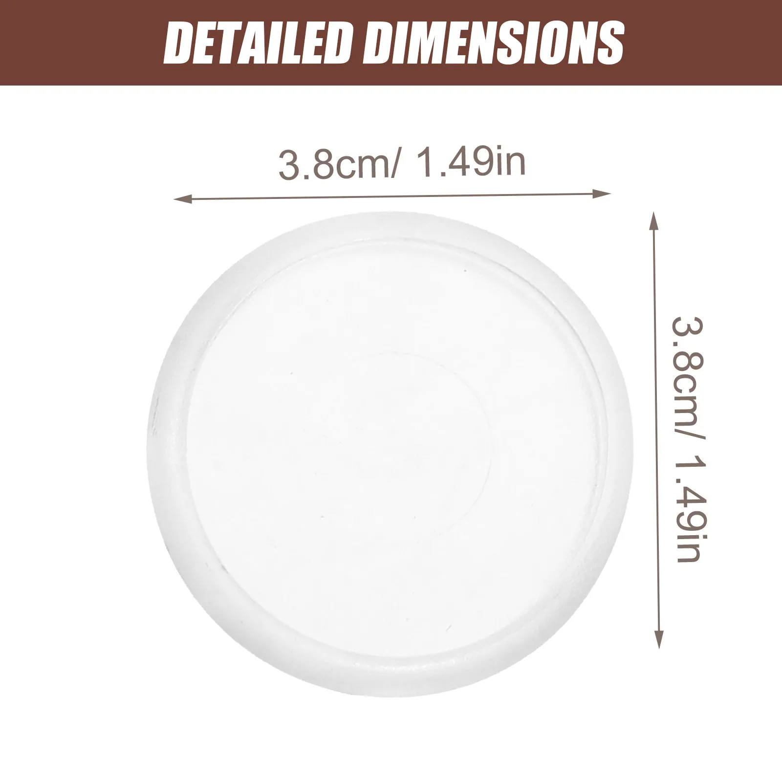 44Pcs Flexible Round Binder Discs Made of High-Class ABS Material for Planner Binding Notepad Assembly Office School Storage