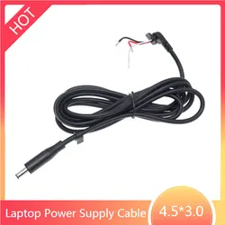 4.5 x3.0 / 4.5*3.0 mm Power Cable Cord Connector DC Jack Charger Adapter Plug Power Supply Cable with LED Light for Dell Laptop