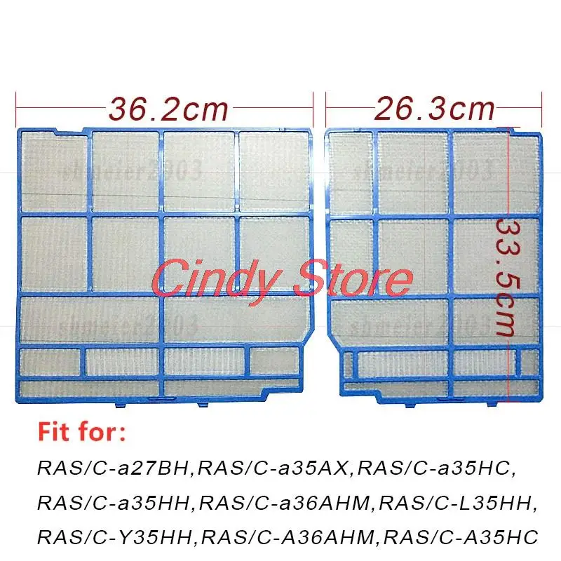 1set Air conditioning filter suiltable for HITACHI RAS-a27BH,RAS-a35AX,RAS-a35HC,RAS-a35HH,RAS-a36AHM,RAS-L35HH,RAS-Y35HH