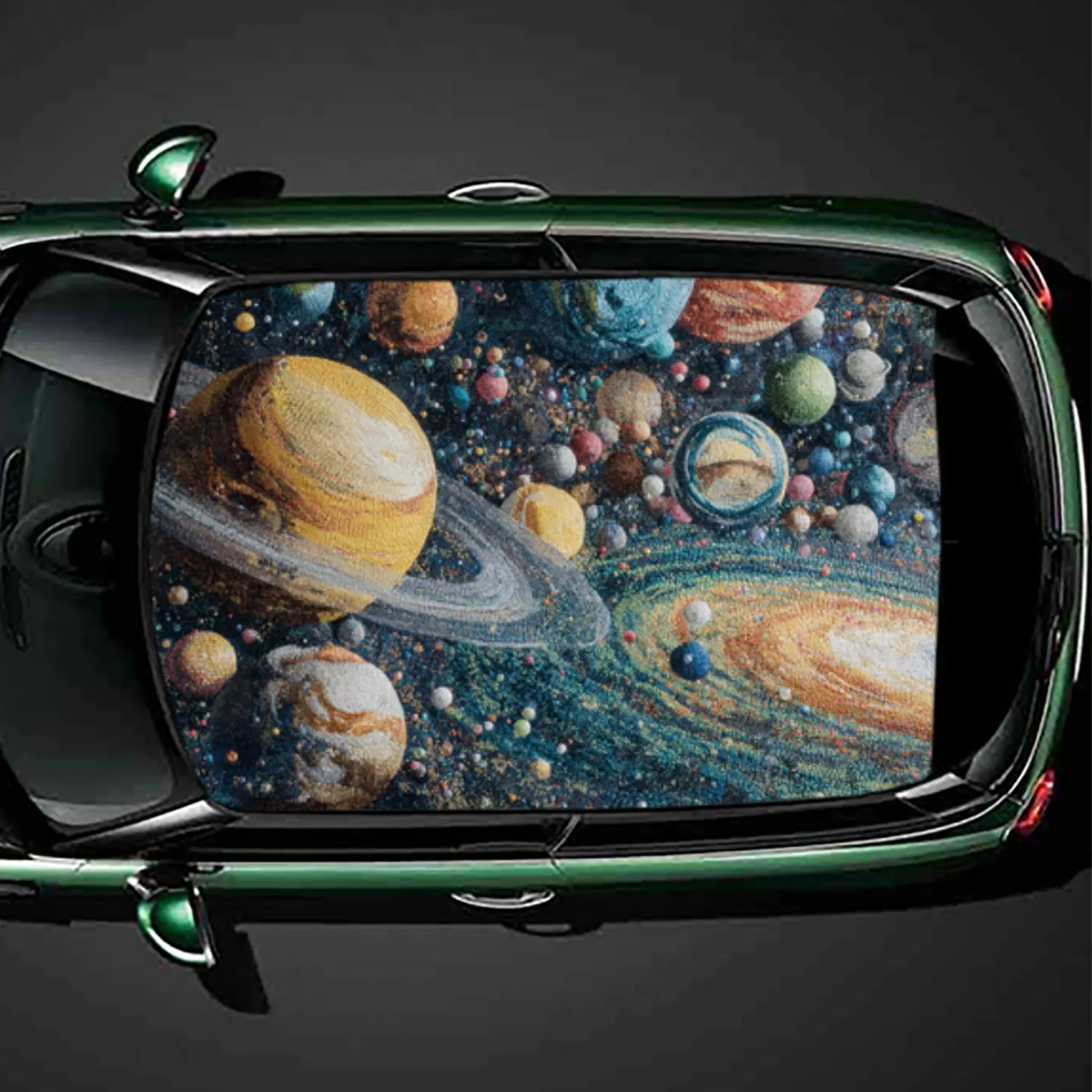 

Потрясающая космическая наклейка на крышу автомобиля неба, виниловая наклейка на крышу автомобиля, самоклеящийся водонепроницаемый внешний аксессуар автомобиля, уникальный декор автомобиля