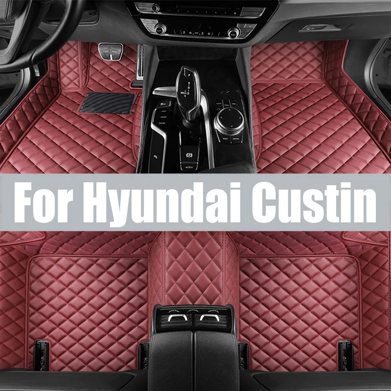 Floor Mat for Hyundai Custin Custo KU 2021~2024 Foot Parts TPE Interior Liner Waterproof Carpet Pad Custom Cover Rug trunk mat