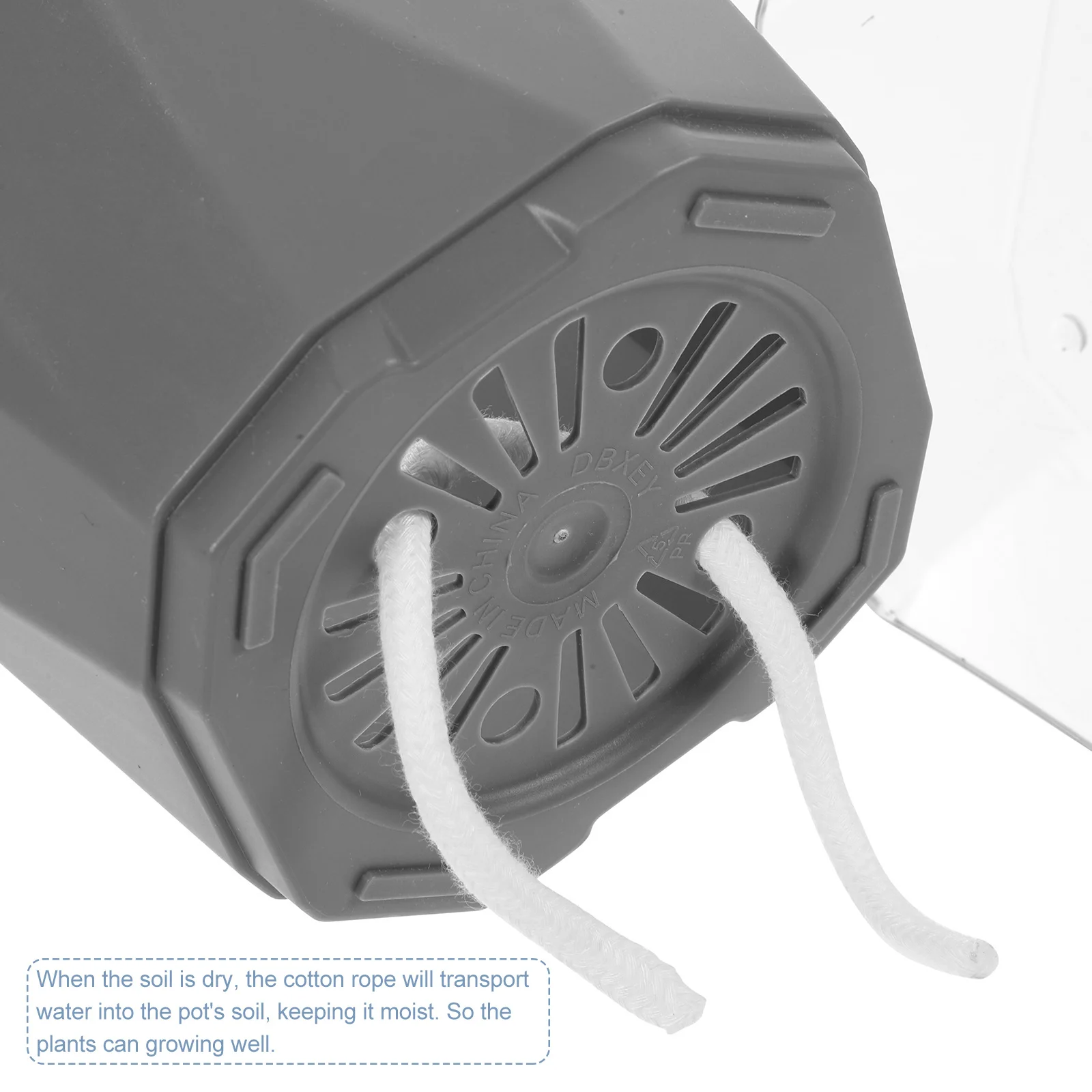 

3 set Plastic Self Watering Flower Pot With Water Absorbing Rope Automatic Drainage For Indoor Outdoor Plants Succulents Garden