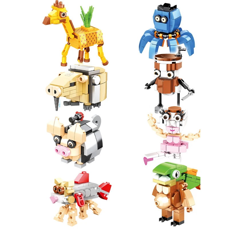 لاريلي لاريلا ‌   لعبة كتلة الشكل بومبيني جوزيني ‌ ، برر بر باتابيم ‌ ، ترالاليرو ترالالال ‌   ألعاب الشكل لبنات البناء لصندوق أعمى