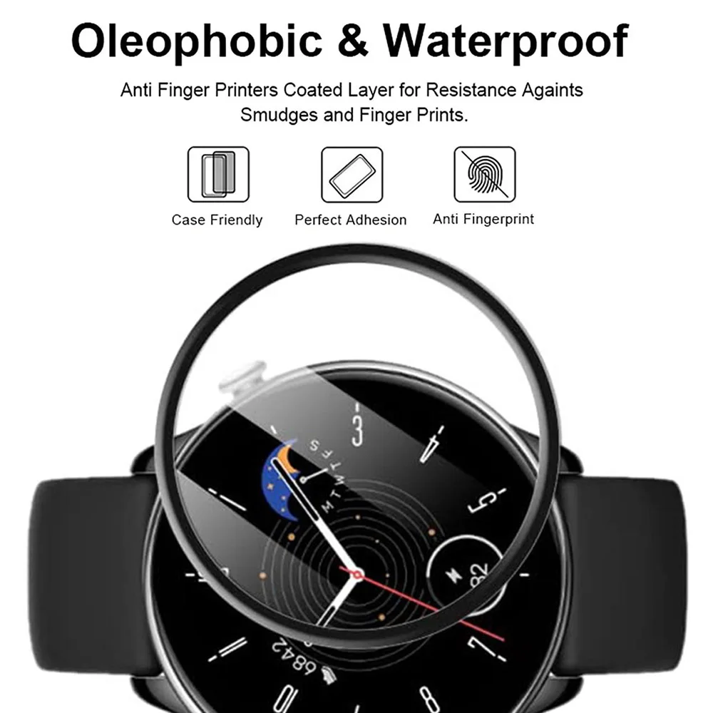 1/3/5pcs 3D Composite Protective Film For Mibro Watch Lite2 Watch Soft Clear Protective Film Full Screen Protector Not Glass