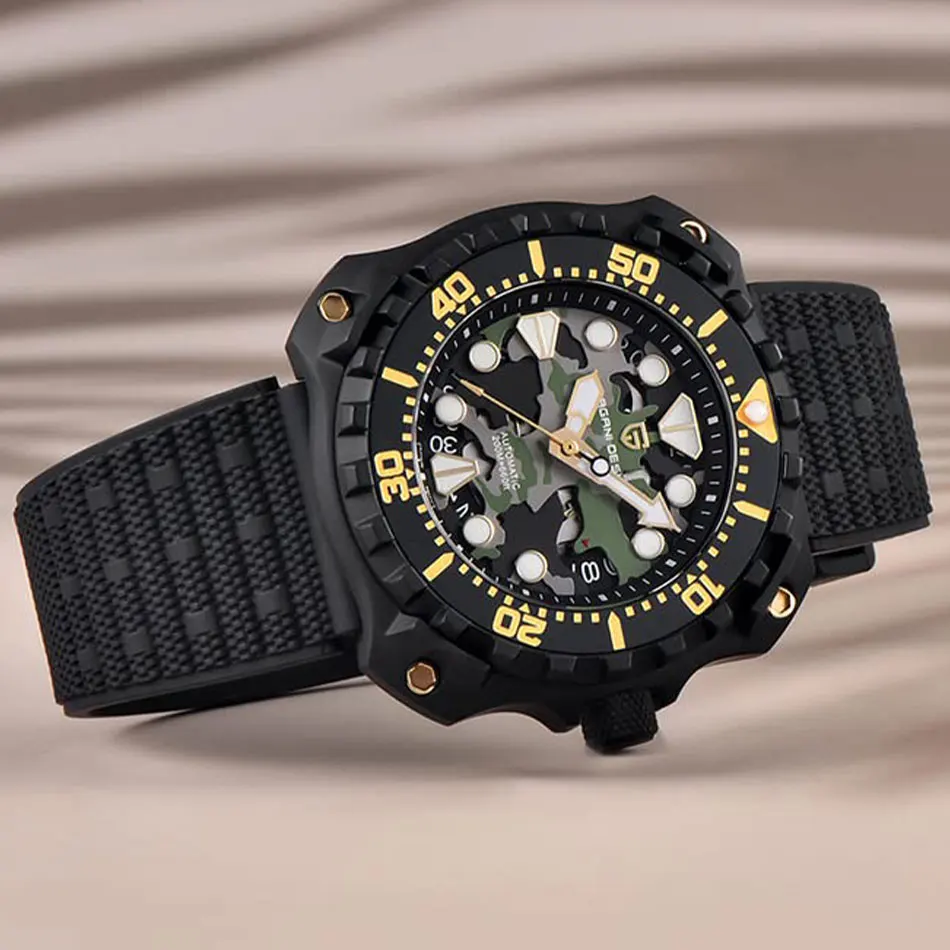 PAGANI DESIGN новые механические мужские часы со скелетом, лучший бренд, водонепроницаемые автоматические часы из нержавеющей стали NH35, часы с сапфировым стеклом