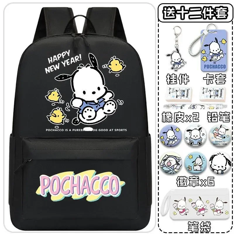 Sanrio-mochila escolar con dibujos animados para niños, mochila de gran capacidad para estudiantes, bonita, nueva