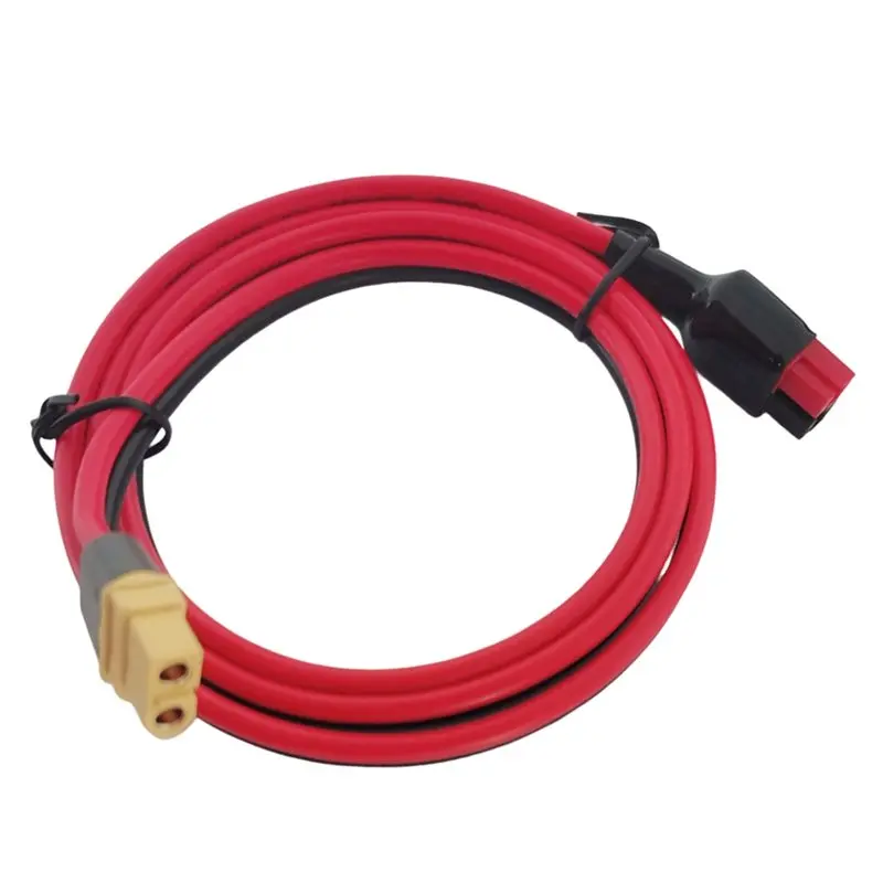 [B24B!】 XT60H-F To XT60 For Plug Cable 1M 45A Solar Power Cord Adapter 12AWG Tinned Copper Power Cables