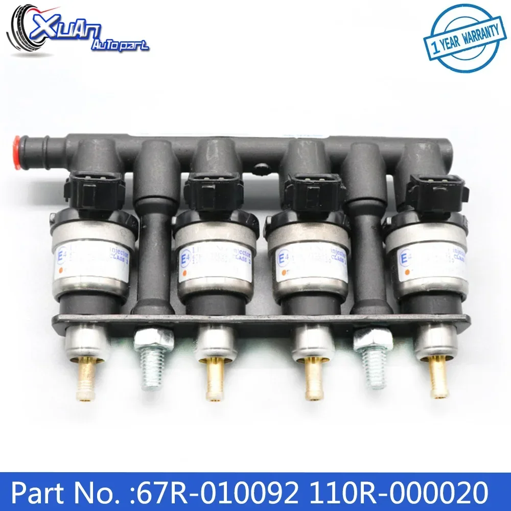 XUAN 110R000020 67R010092 New 67R-010092 110R-000020  1 Set(4 In 1) Fuel Injectors Nozzle Fit for LPG/CNG Class 2