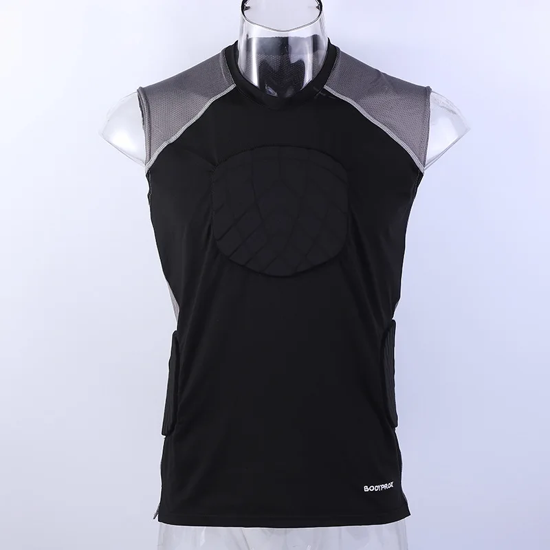 Anti fall and collision tight training clothing, sleeveless protective clothing for training and collision prevention