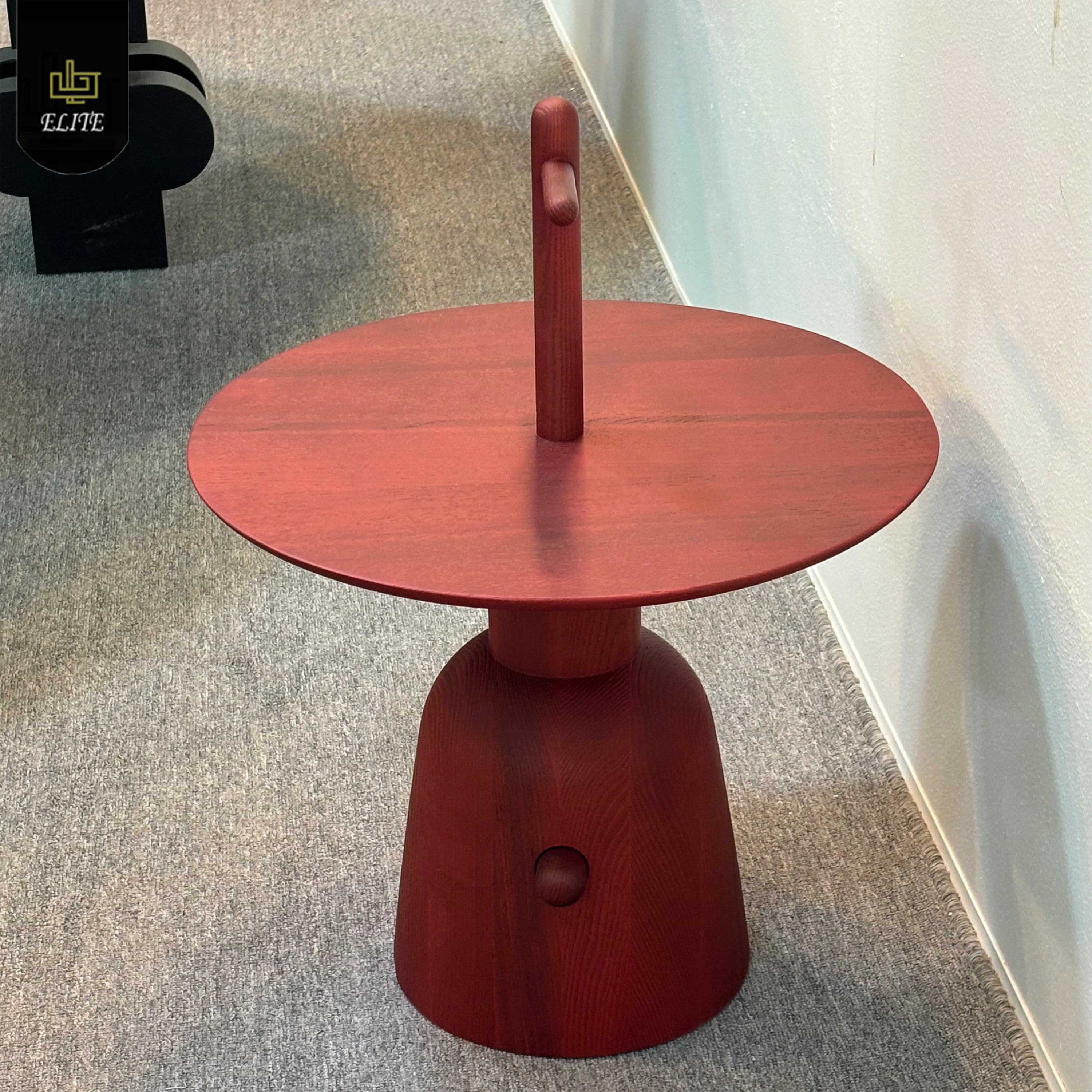 Modern Nordic Solid Wood Corner Side Table Luxury Milan Light Bedside Table for Art Decoration Snacks Fruit Small Table