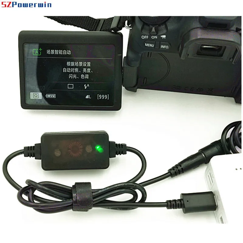 DR-E18 DR E18 Adapter PD USB-C typu C LP-E17 Akumulator atrapa do Canon Sl3 850D 800D 760D 750D 77D T6i T6S T7i X9I RP