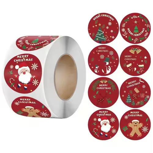 Children's Christmas gift label stickers School teachers commended students reward Self-adhesive Decorative gifts series - Image 41