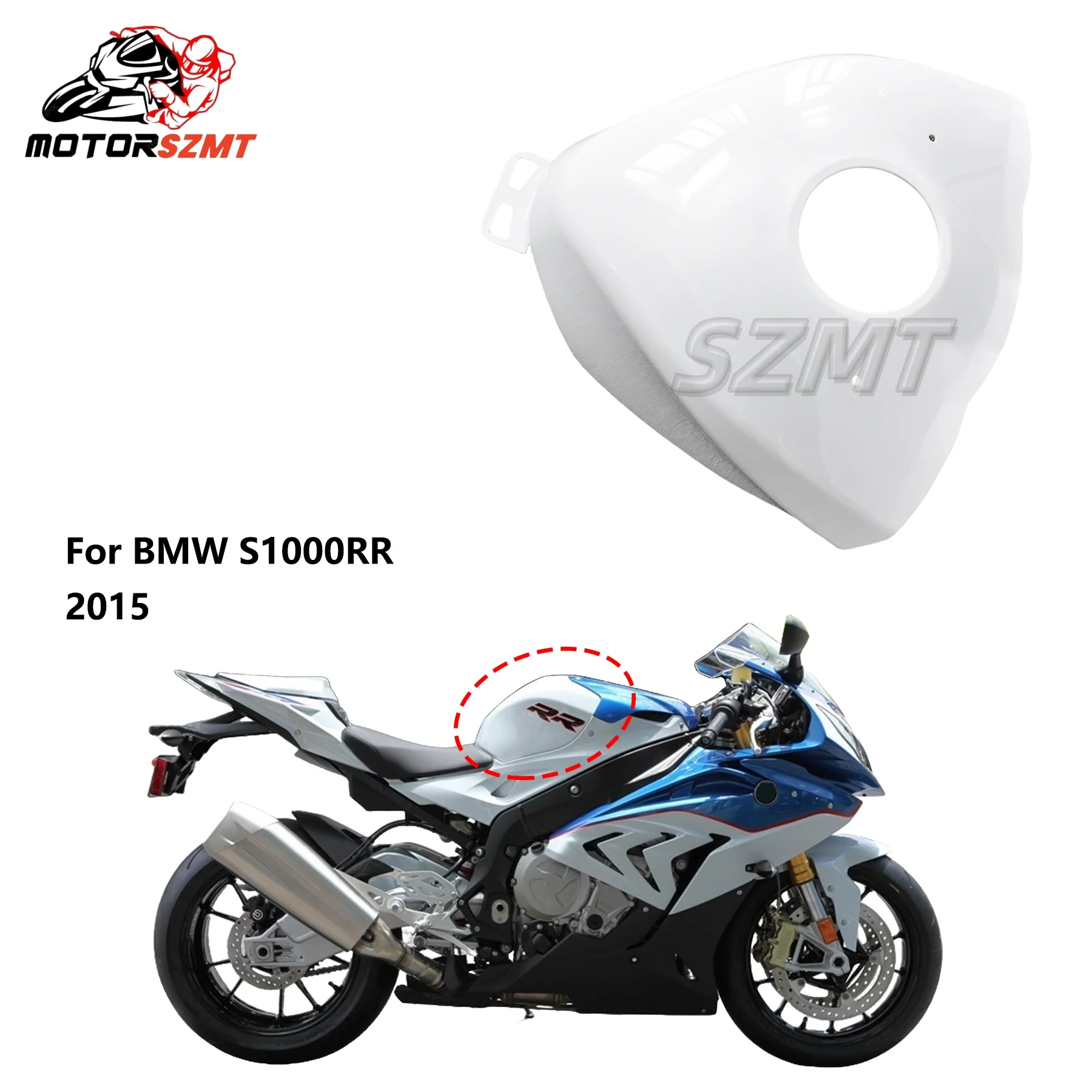 

Gas Fuel Tank Cover Fairing for BWM S1000RR 2015 2016 2017 2018 Unpainted
