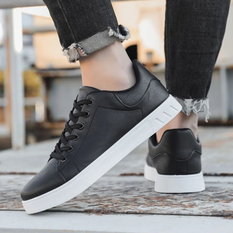 Klassieke Heren Leren Schoenen Lente Zomer Nieuwe Trendy All-Match Platform Casual Schoenen Loafers Britse Leren Sneakers Flats Schoenen