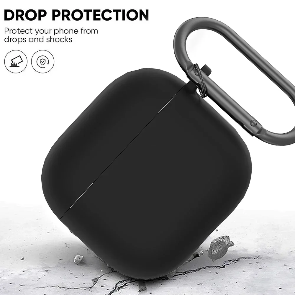 Silicone Case Cover For Apple AirPods 4 Wireless Bluetooths Full Protective Coverage Cases Earbud Soft Protector For AirPods4