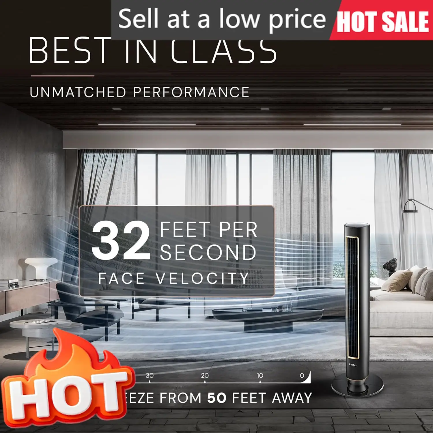 

Напольный вентилятор для спальни, 40 дюймов, бесшумный, 24 дБ, двигатель постоянного тока, осцилляция на 90 градусов, воздушный поток 32 фута/секунду, 24-часовой таймер, Air Fi