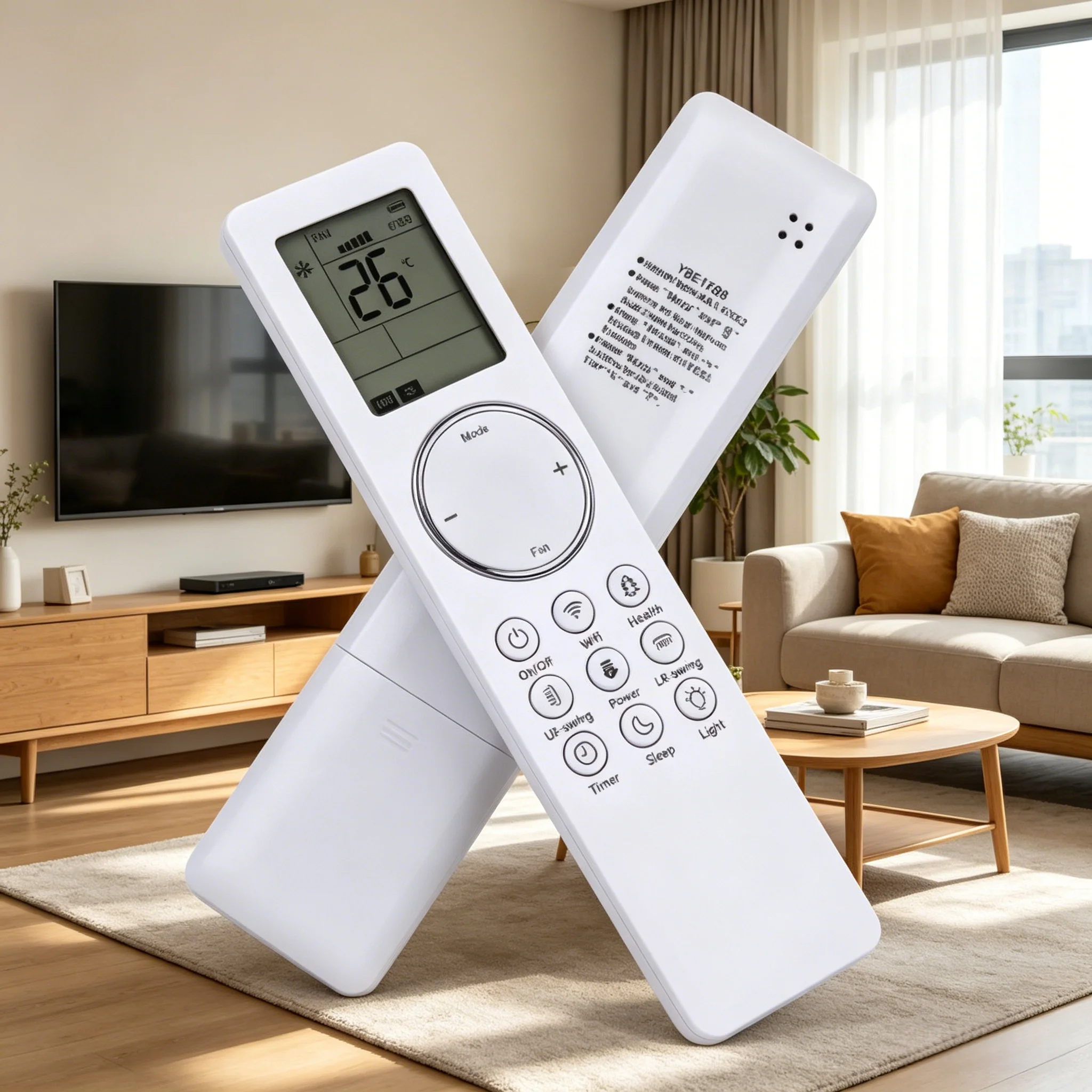 YBE1FB8 Air Conditioning Remote Control for Home Cooling System Replacement Controller New