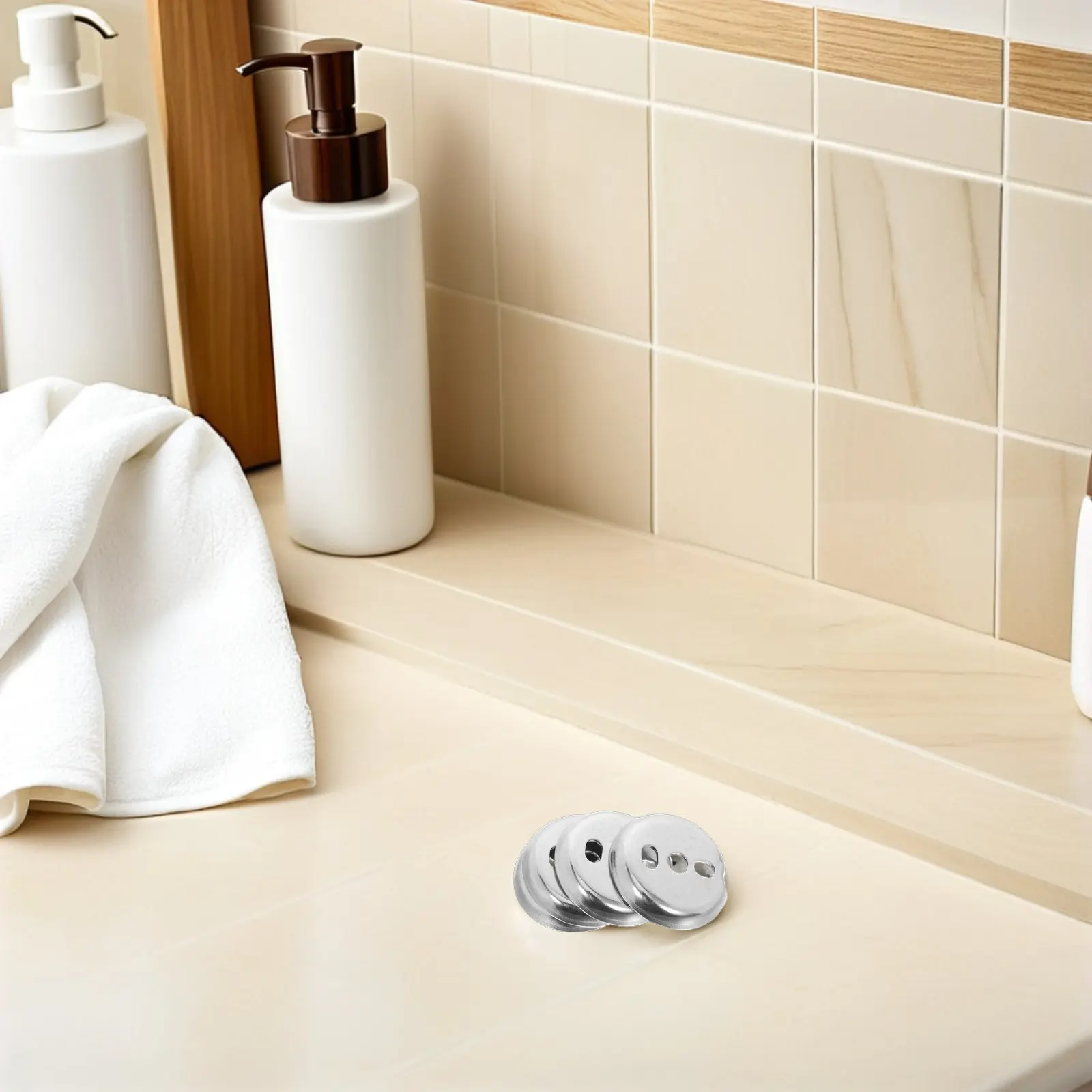 

6Pcs Towel Bar Mount Hardware Universal Stainless Steel Bathroom Installation Set Toilet Roll Holder Replacement Accessories