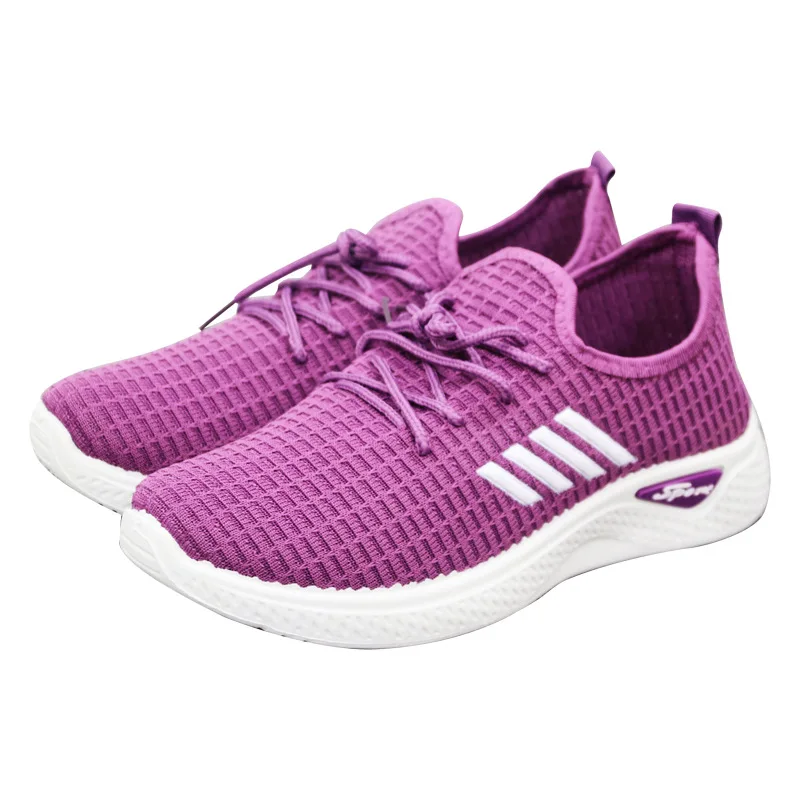 Spot adult mesh sneakers women's lightweight running shoes sneakers women's casual fashion lightweight running shoes