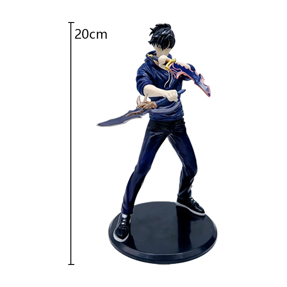 Novo em estoque solo nivelamento anime figura-sung jinwoo figura de ação 21cm pvc coletar modelo figura exibição anime mercadoria