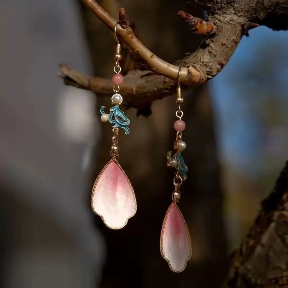 New Chinese-style antique fringe long earrings exuding classical elegance and national charm designed Hanfu accessories women