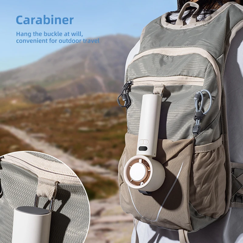 Kipas Pendingin Udara Portabel Baru 2025 3000MAh 100 Kecepatan Angin Kipas Genggam Siswa Lipat Luar Ruangan Dapat Disesuaikan