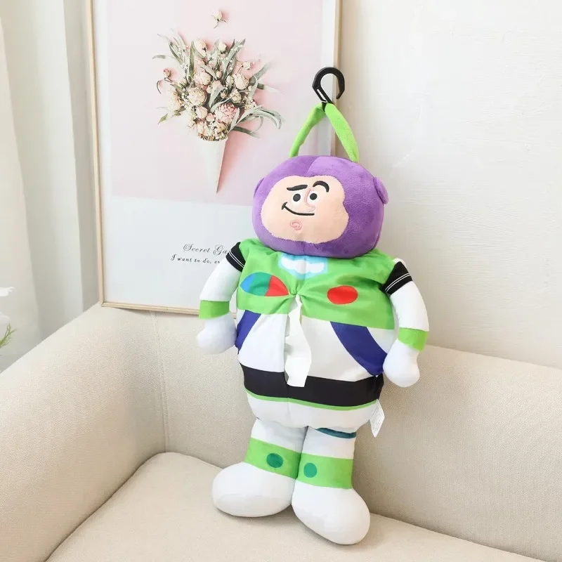 Disney Buzz Lightyear Alien Doll Tissue Box Cute Soft Cartoon Paper Case Home Car scatole di carta Hanging portatovaglioli per seggiolino auto