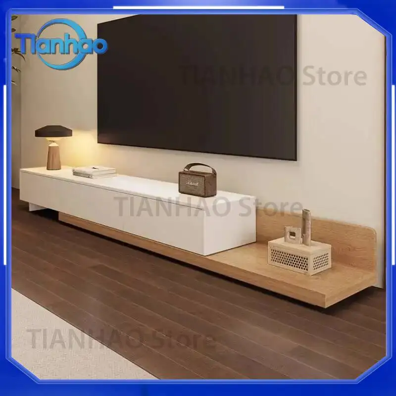 Folding Modern TV Stand for Drawers Aesthetic Speaker Designer Center Floor Mobile Display Wood Furniture for Home
