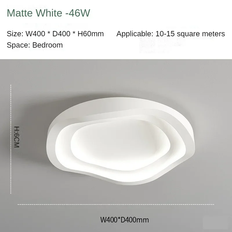 Moderne witte plafondlamp Minimalistische ronde plafondlamp voor slaapkamer, woonkamer, gangpaddecoratie, binnenverlichtingsarmaturen