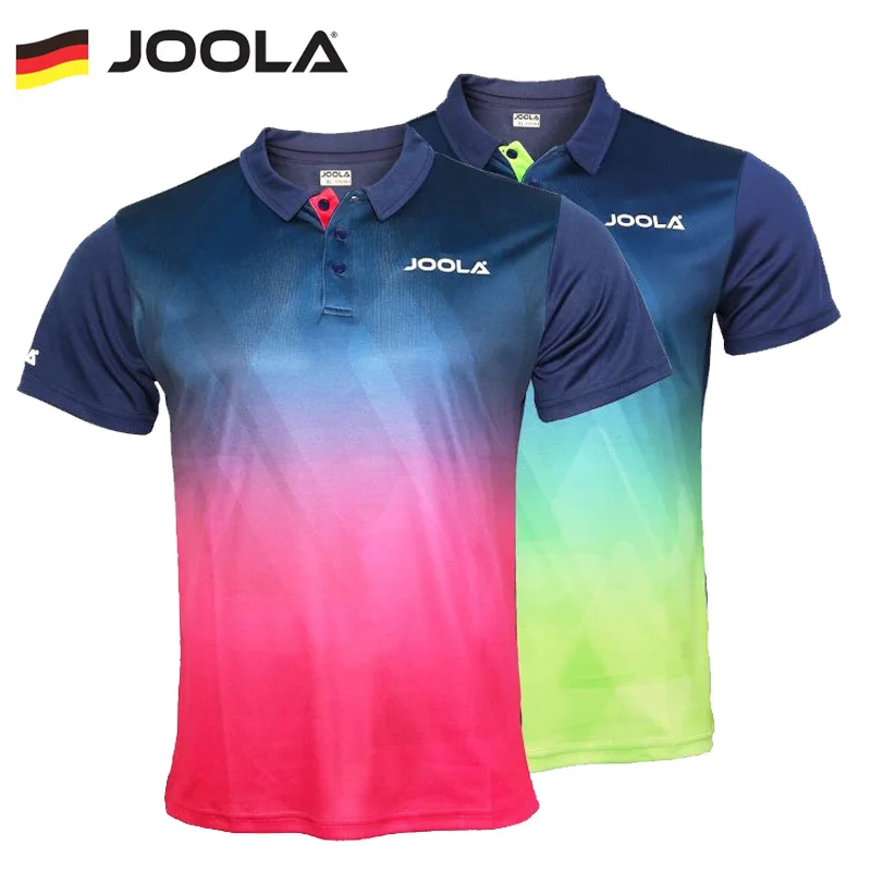 JOOLA-Camiseta de tenis de mesa para hombre y mujer, Jersey deportivo profesional de manga corta, transpirable, para entrenamiento y partido