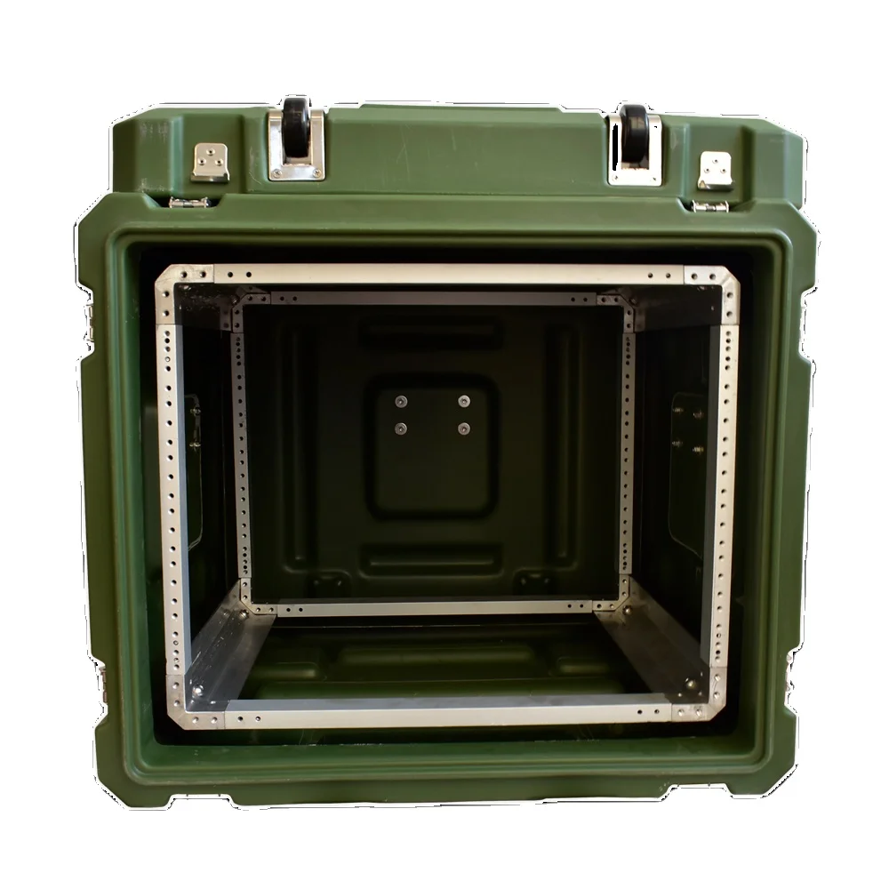 Customized Colors Hard Rotational Mold 19 Inch Shockproof 8u Rack Mount Case