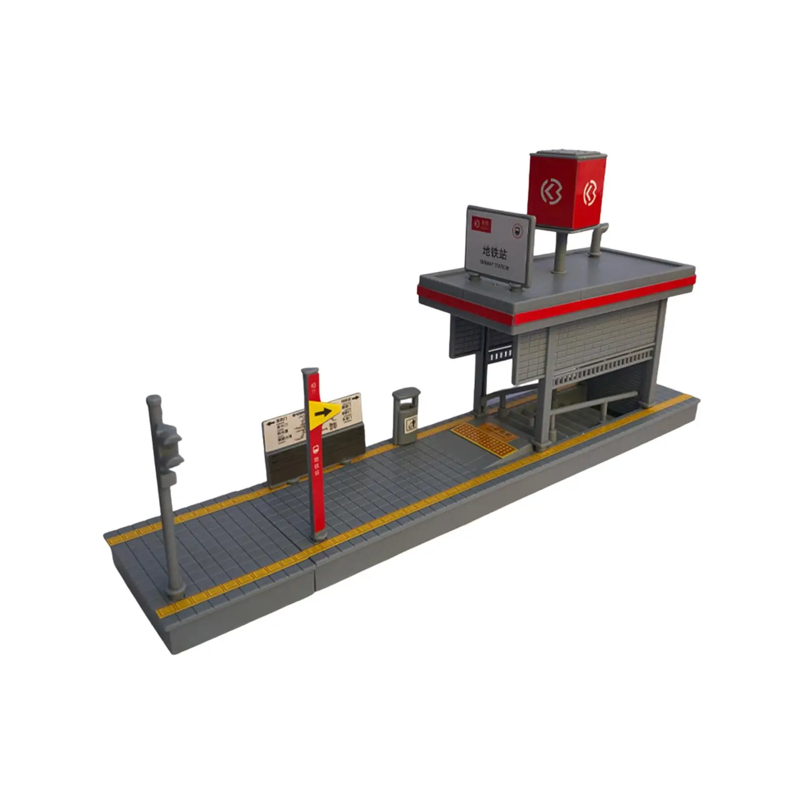 DIY Assembly Metro Station รุ่น 1/64 การศึกษาการเรียนรู้ของเล่นสําหรับเด็กผู้หญิง