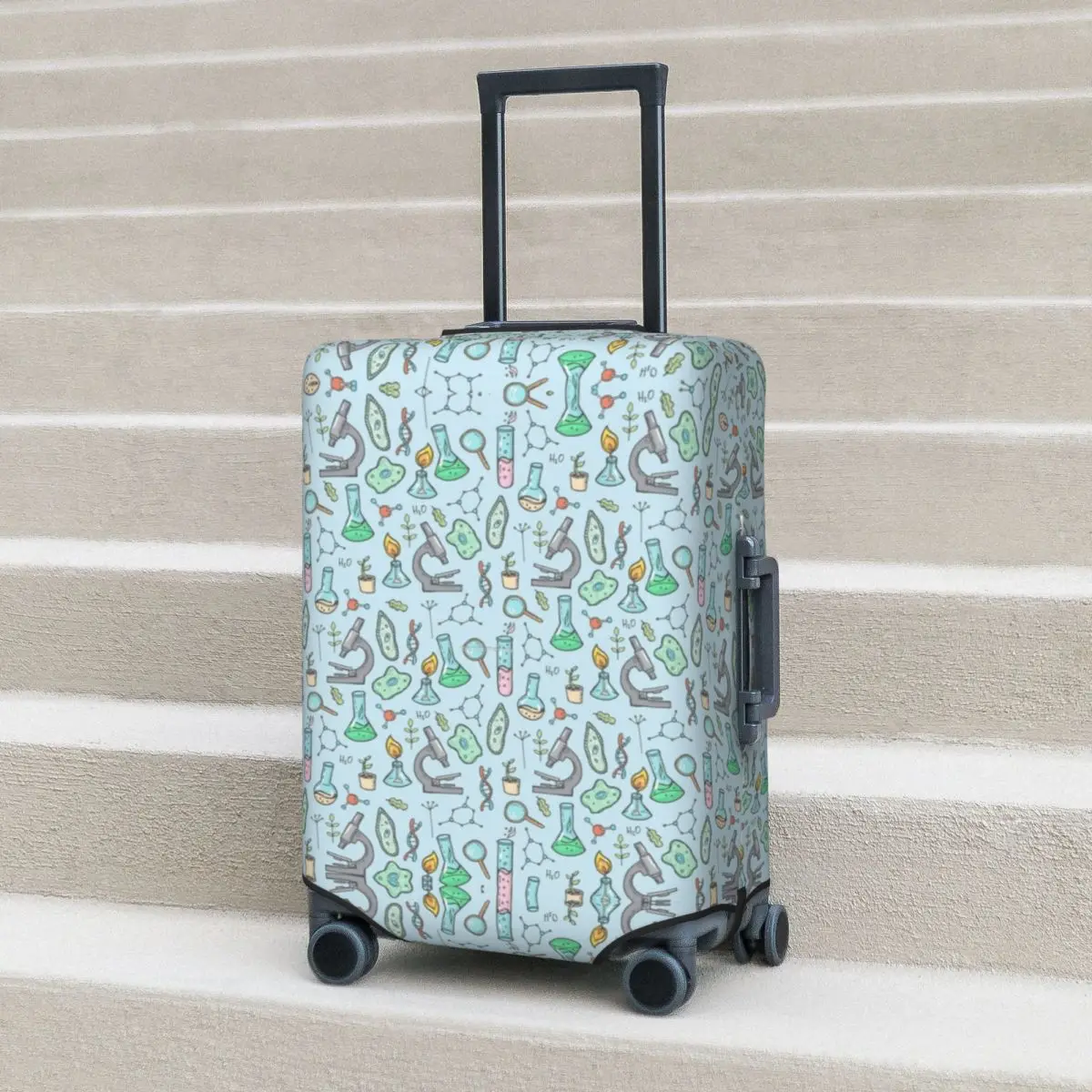 

Biology Suitcase Cover Chemistry Fun Cruise Trip Protection Luggage Supplies Vacation